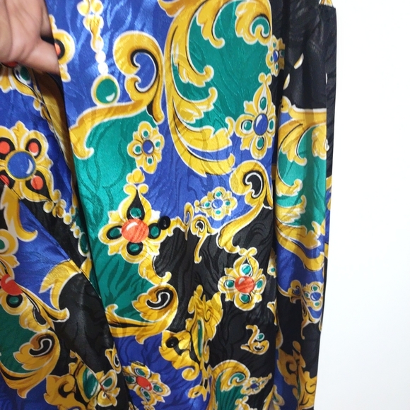 Stunning Vtg AP ltd Multicolor Long Sleeves Blouse Size 10 - Picture 5 of 16